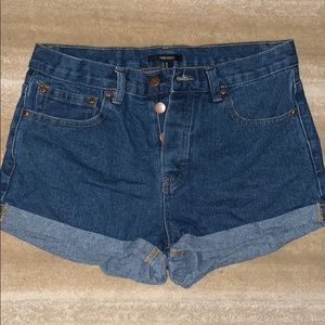 Denim shorts